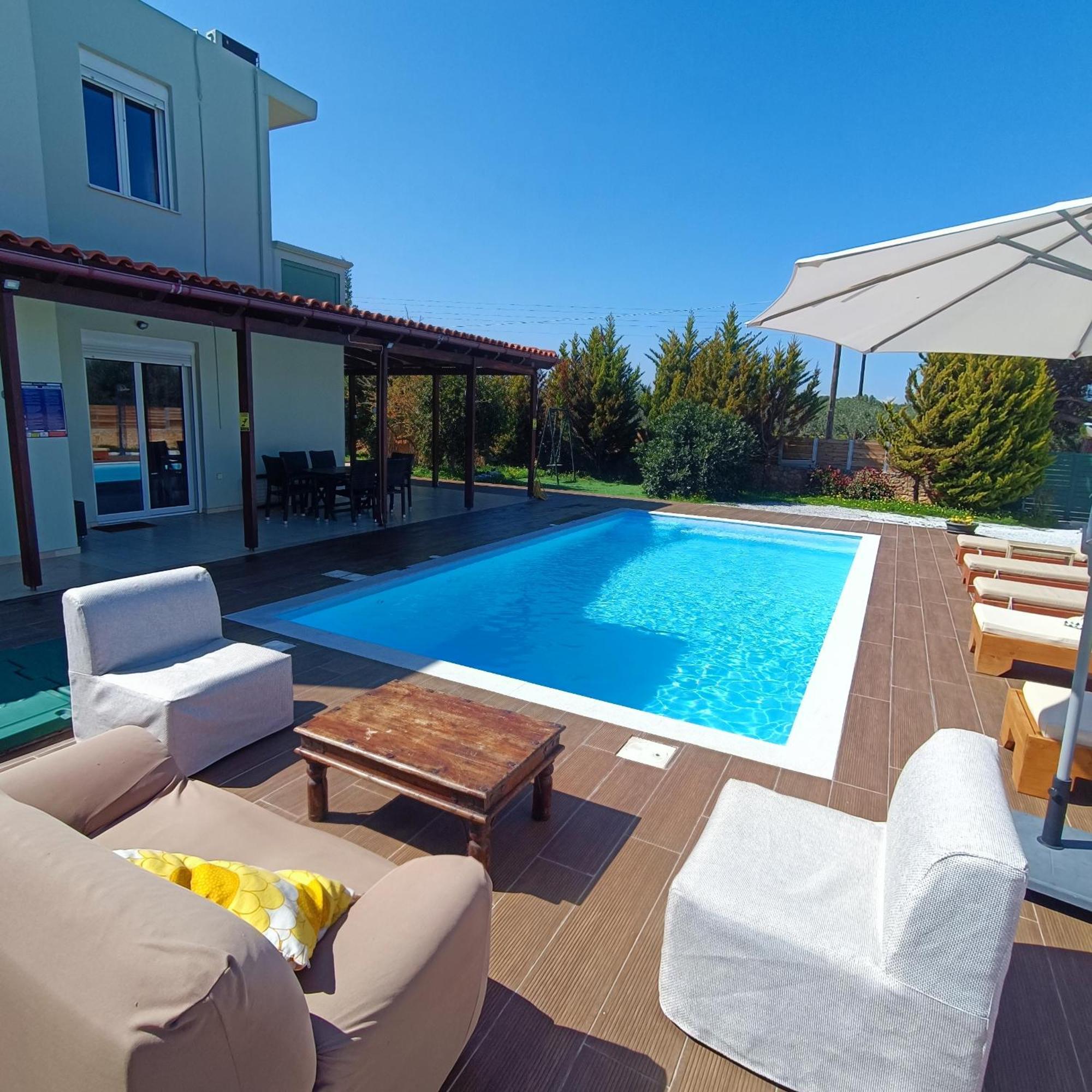 Drosoula Villa 3Bdr Private Swimming Pool 克拉法吉亚 外观 照片