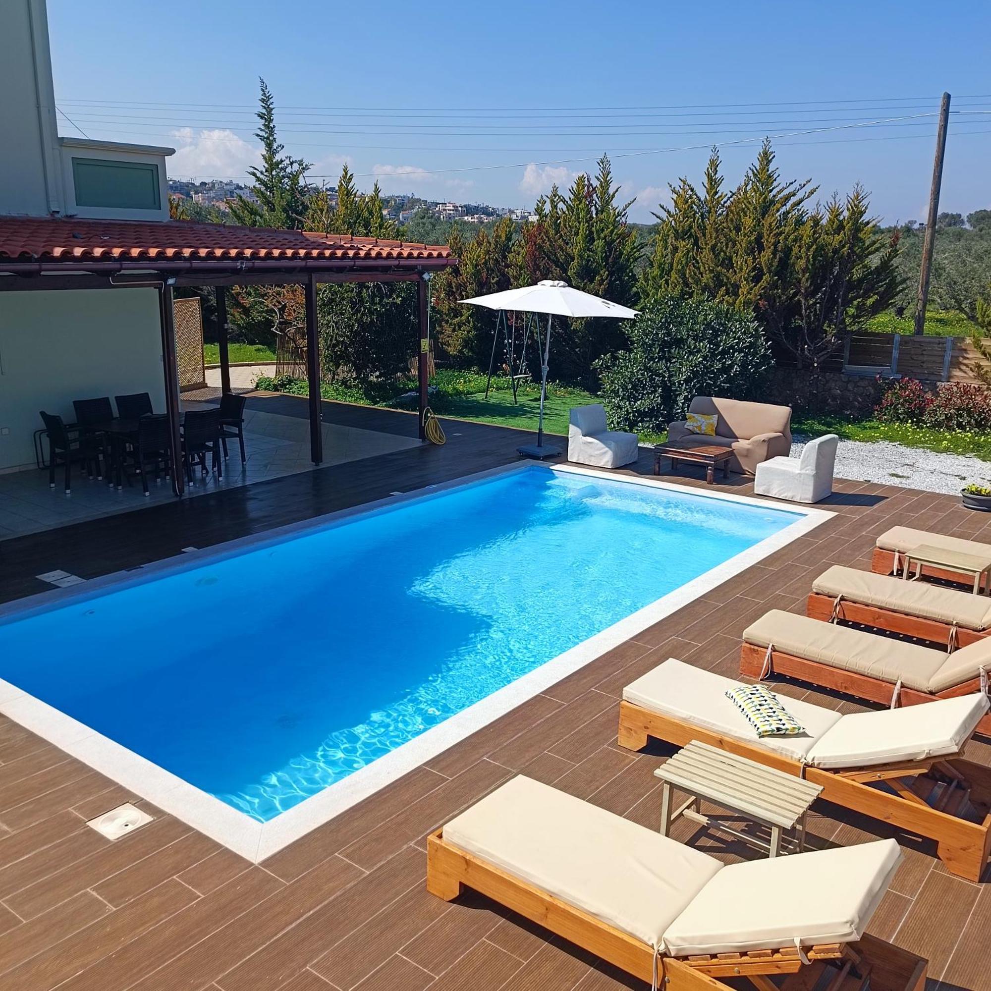 Drosoula Villa 3Bdr Private Swimming Pool 克拉法吉亚 外观 照片